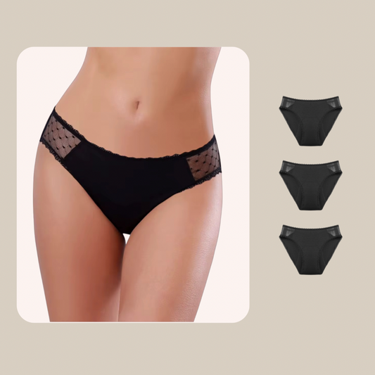 Noir Lace Brief 3-Bundle